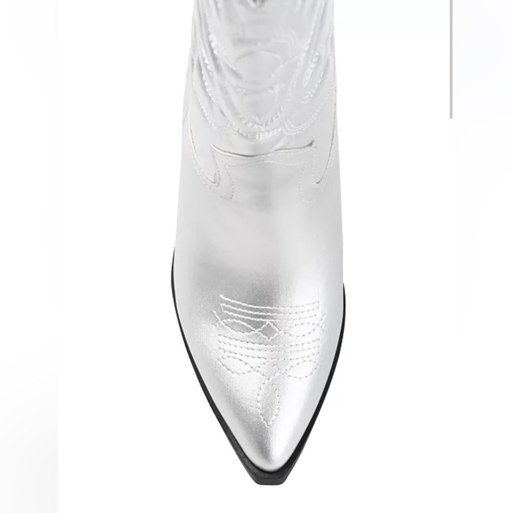 NWT Women's Chantry Mid Shaft Western Boots silver size 10 - Picture 4 of 6